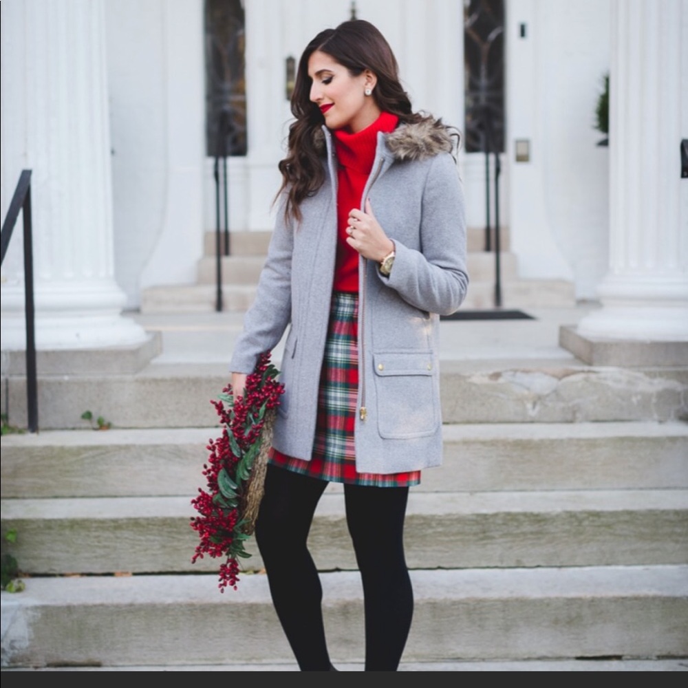 J. Crew Vail Parka in Heather (Petite)